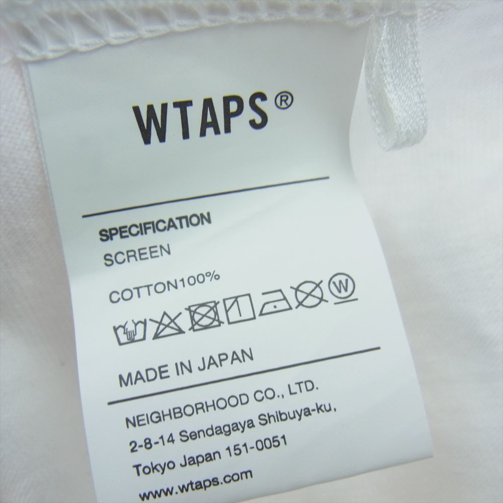 WTAPS ダブルタップス 22AW MMXX SS TEE 半袖 Tシャツ  ホワイト系 X04【中古】