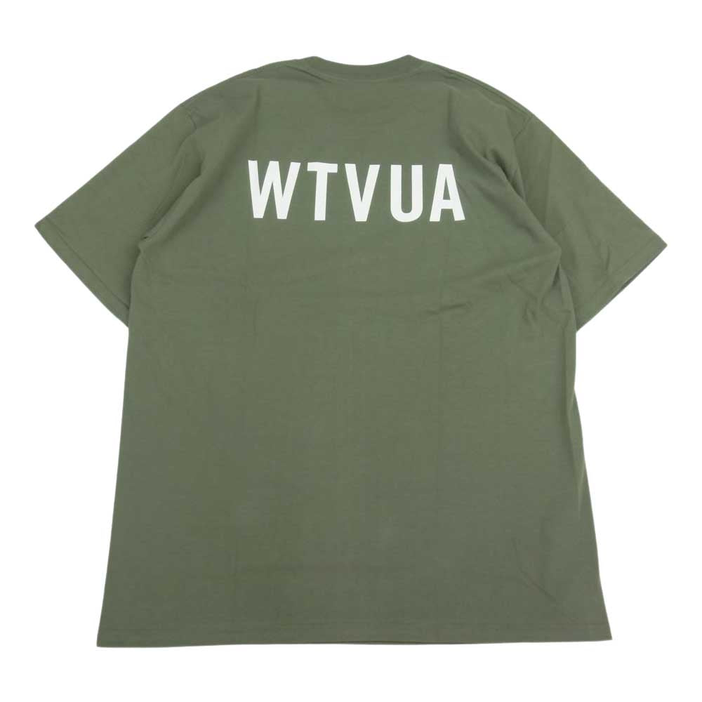 WTAPS ダブルタップス LOGO TEE ロゴ 半袖 Tシャツ カーキ系 04【新古品】【未使用】【中古】