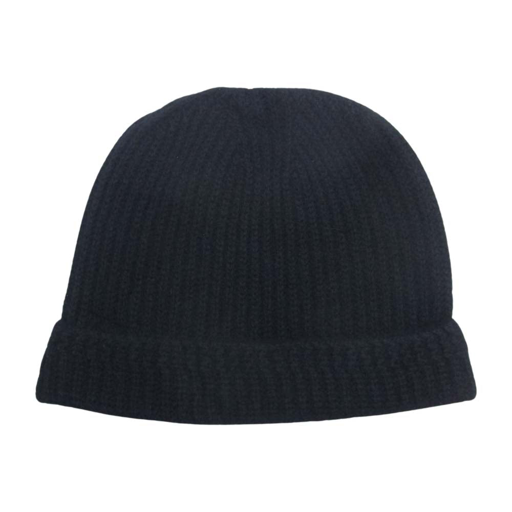 VISVIM ビズビム 18AW 0118403003008 KNIT BEANIE V WOOL ニット ビーニー ブイ ウール ニット キャップ 帽子 ブラック系 F【美品】【中古】