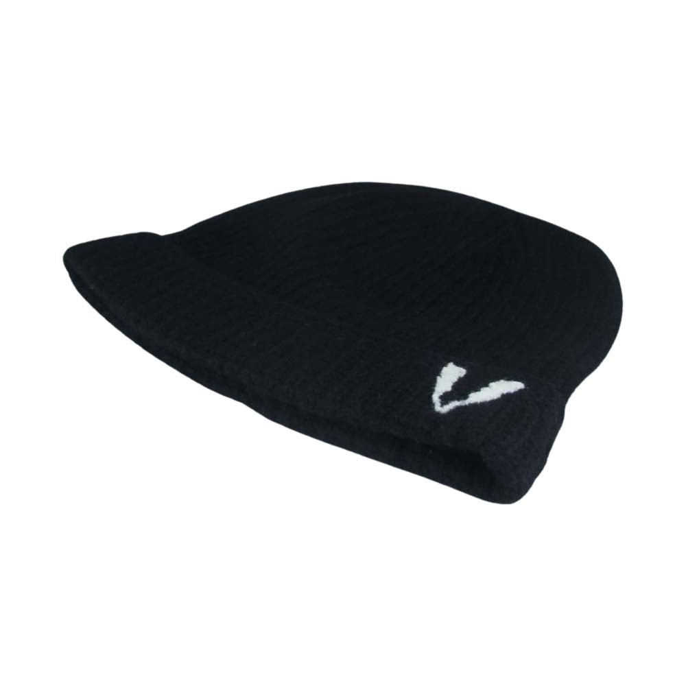 VISVIM ビズビム 18AW 0118403003008 KNIT BEANIE V WOOL ニット ビーニー ブイ ウール ニット キャップ 帽子 ブラック系 F【美品】【中古】