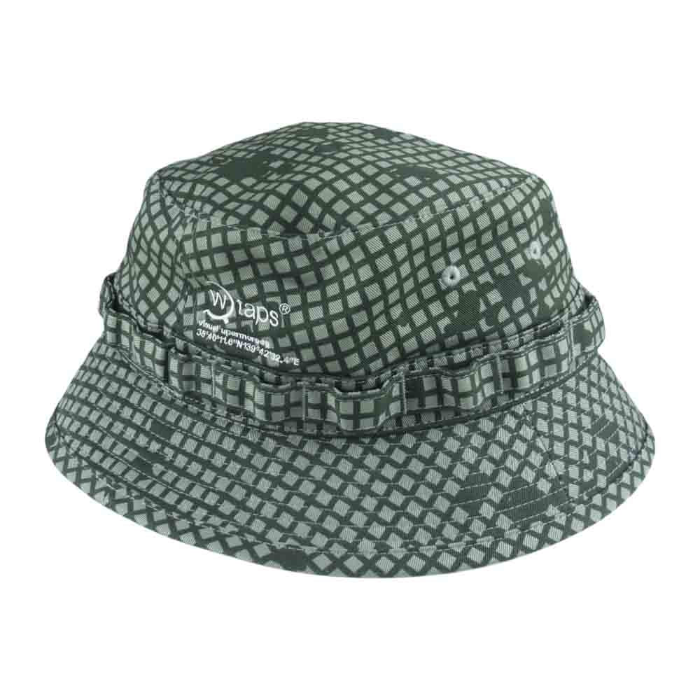 WTAPS ダブルタップス 21AW  212HCDT-HT17 JUNGLE 03 HAT CAMOUFLAGE カモ柄 ジャングル バケット ハット  カーキ系 03【美品】【中古】