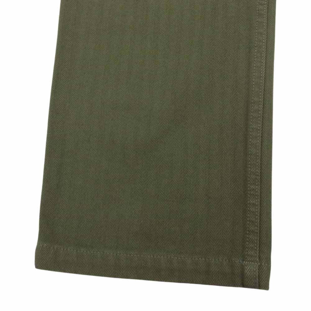 VISVIM ビズビム 18AW 0119105008010 DRILL MIL PANTS HERRING BONE ヘリンボーン ドリル ミル パンツ カーキ系 4【美品】【中古】