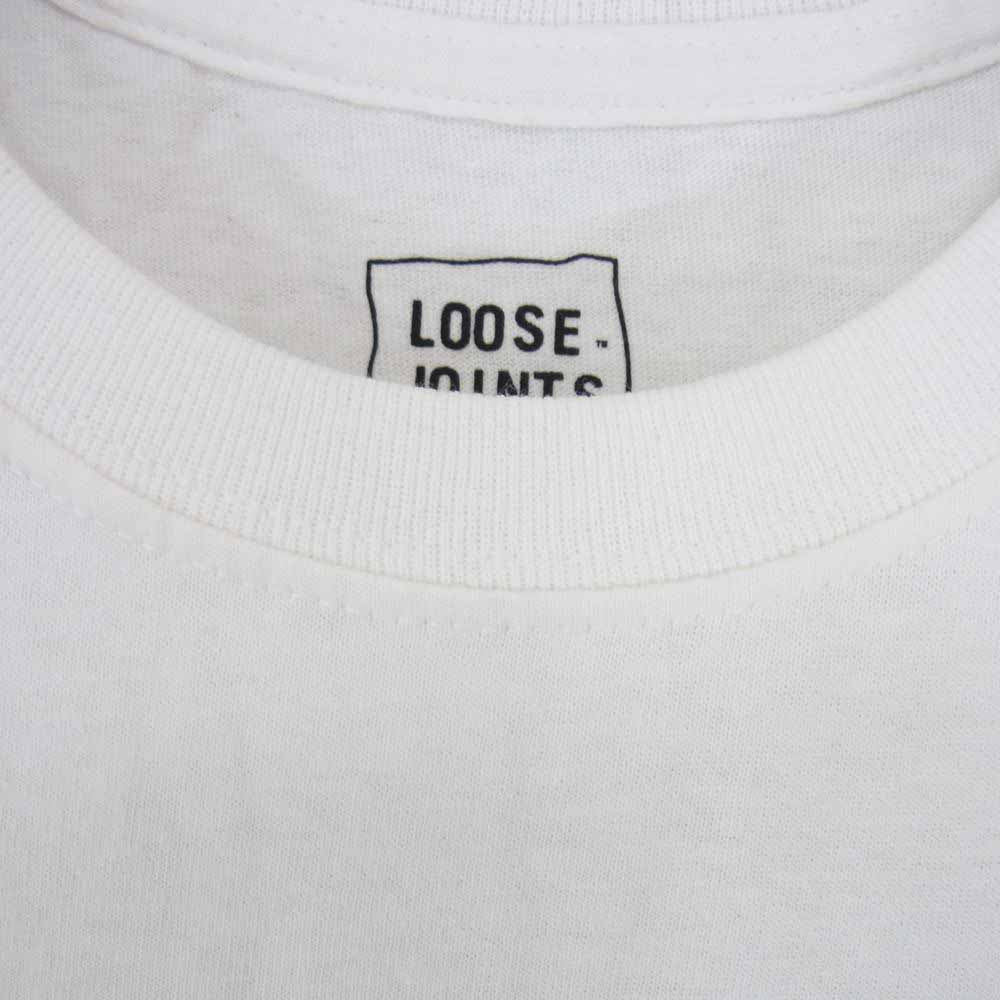ルーズジョインツ 20SS SS20-T05 WILL SWEENEY In The Spot Hard Mix プリント 半袖 Tシャツ ホワイト系 L【新古品】【未使用】【中古】