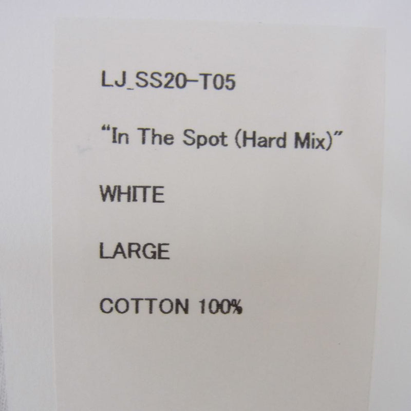 ルーズジョインツ 20SS SS20-T05 WILL SWEENEY In The Spot Hard Mix プリント 半袖 Tシャツ ホワイト系 L【新古品】【未使用】【中古】