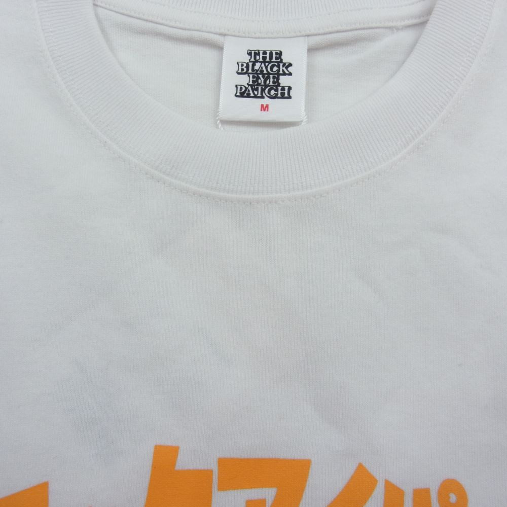 ブラックアイパッチ 22SS BEPSS22EI45 CHILDREN AT PLAY TEE 飛び出し注意 プリント チルドレン プレイ Tシャツ ホワイト系 M【新古品】【未使用】【中古】