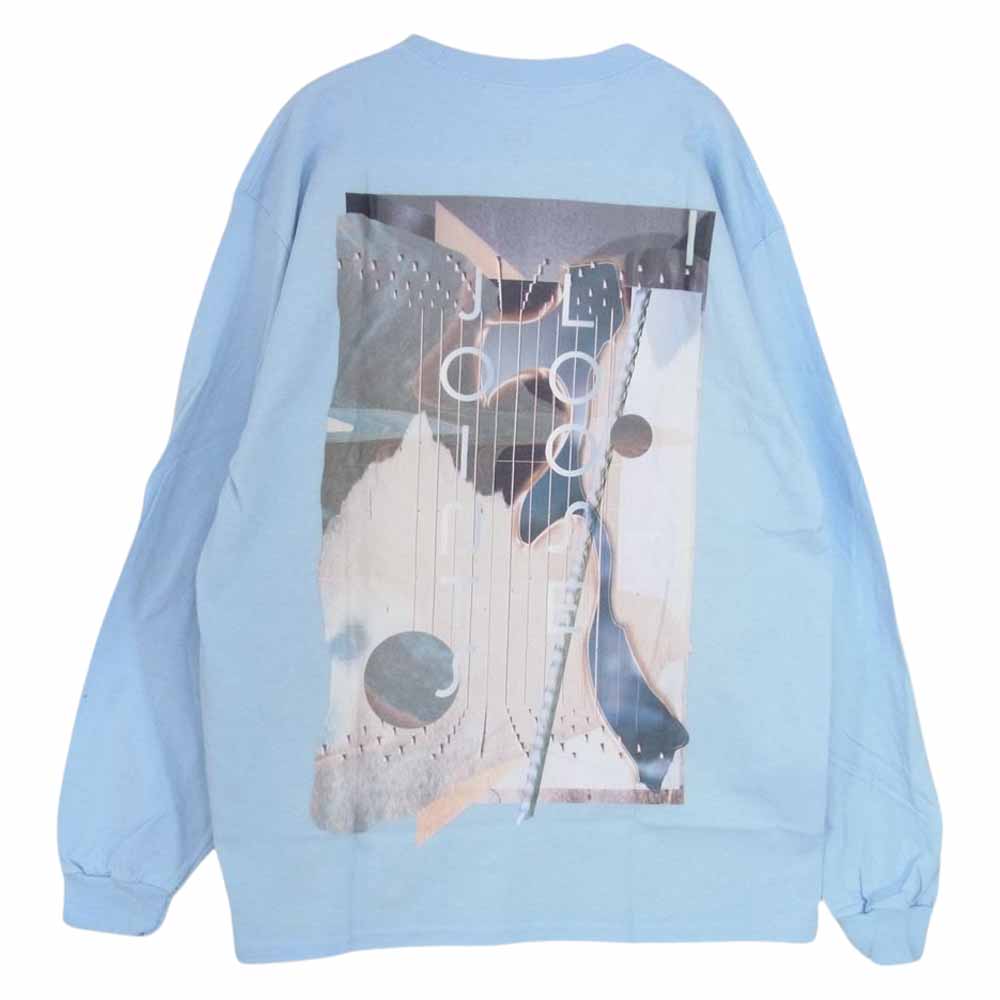 ルーズジョインツ 20SS SS20-T18 LONG SLEEVE PRINT T-SHIRT ロングスリーブ 長袖 Tシャツ ライトブルー系 L【新古品】【未使用】【中古】