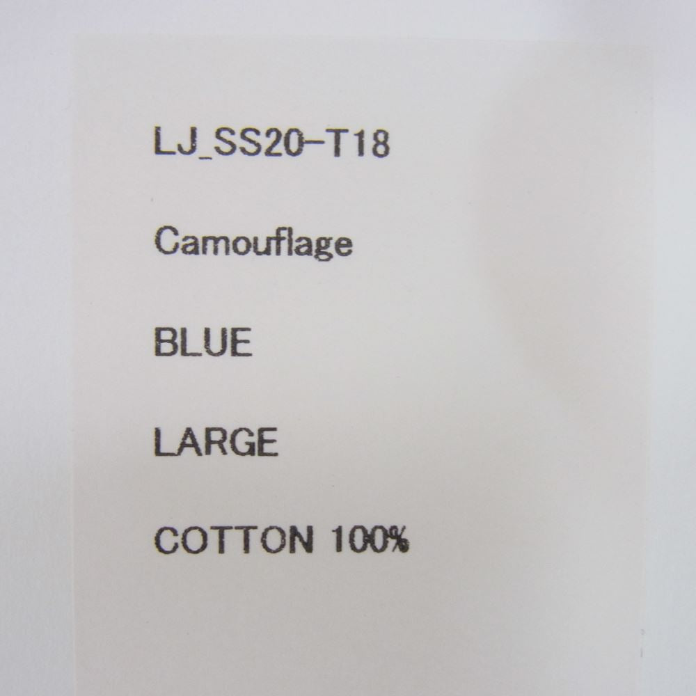 ルーズジョインツ 20SS SS20-T18 LONG SLEEVE PRINT T-SHIRT ロングスリーブ 長袖 Tシャツ ライトブルー系 L【新古品】【未使用】【中古】