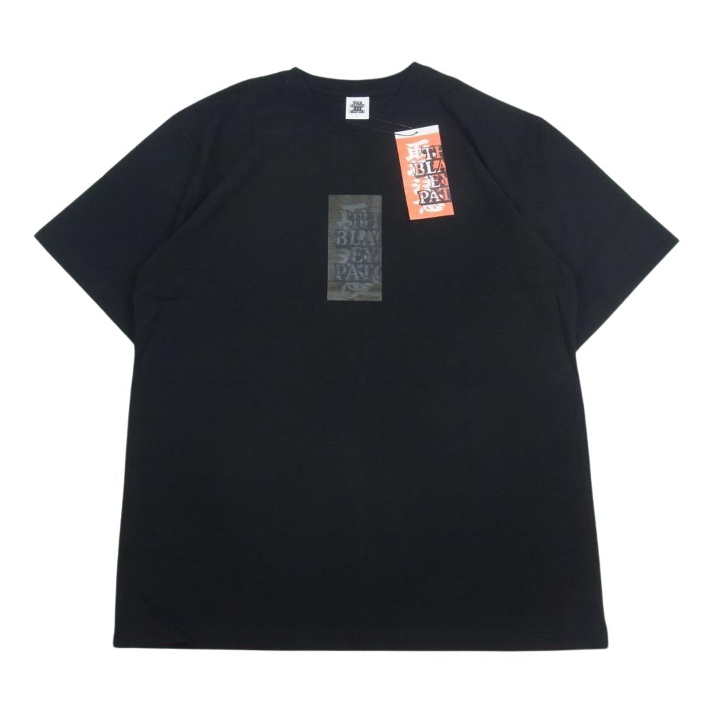 ブラックアイパッチ 21SS BEPSS21EI53 取扱注意 ロゴプリント クルーネック 半袖 Tシャツ ブラック ブラック系 L【新古品】【未使用】【中古】