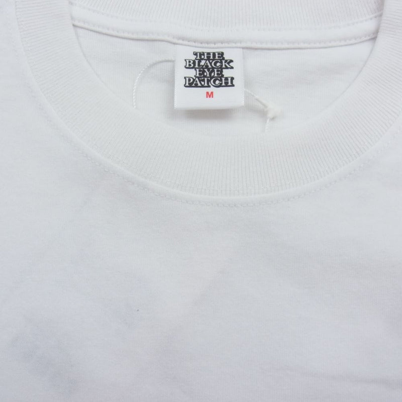 ブラックアイパッチ 22AW BEPFW22TE13 HANDLE WITH CARE TEE 取扱注意 ハンドルウィズケア 半袖 Tシャツ ホワイト系 M【新古品】【未使用】【中古】