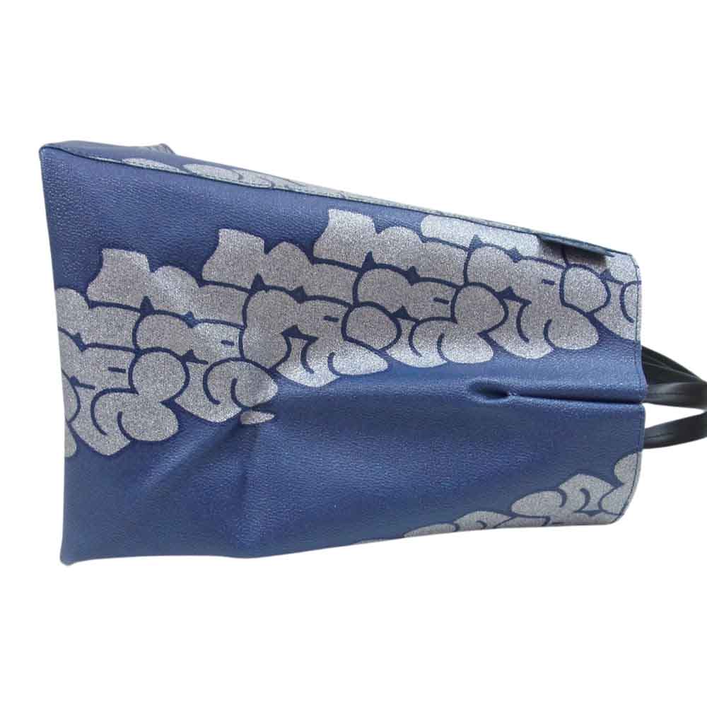 ブラックアイパッチ MLE019-STACKS-0002 SECT UNO TOTE BAG ロゴプリント トートバッグ ネイビー系【新古品】【未使用】【中古】