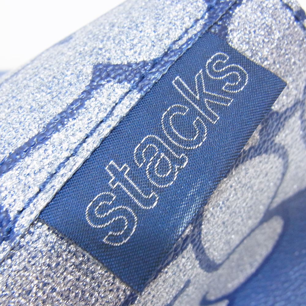 ブラックアイパッチ MLE019-STACKS-0002 SECT UNO TOTE BAG ロゴプリント トートバッグ ネイビー系【新古品】【未使用】【中古】