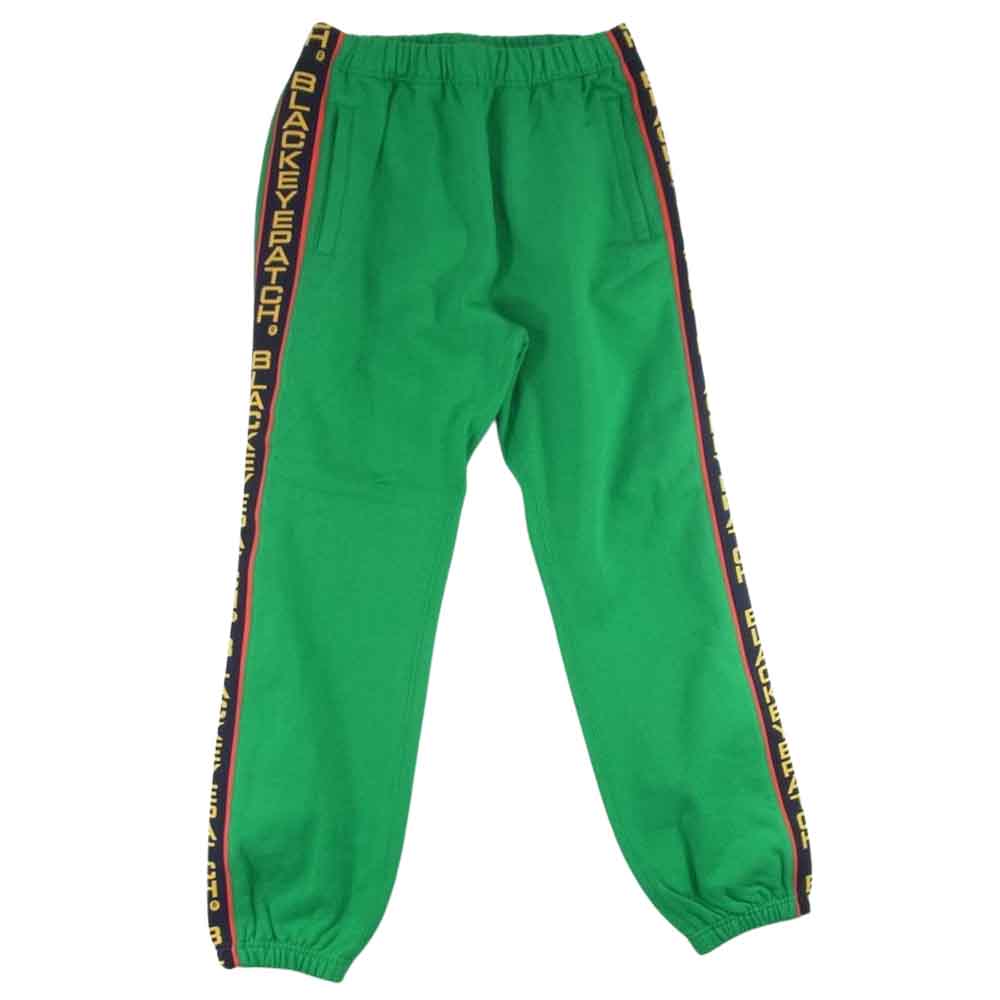 ブラックアイパッチ 22AW BEPFW22PA18 Taped Sweat Pants テープロゴ スウェットパンツ グリーン系 M【新古品】【未使用】【中古】