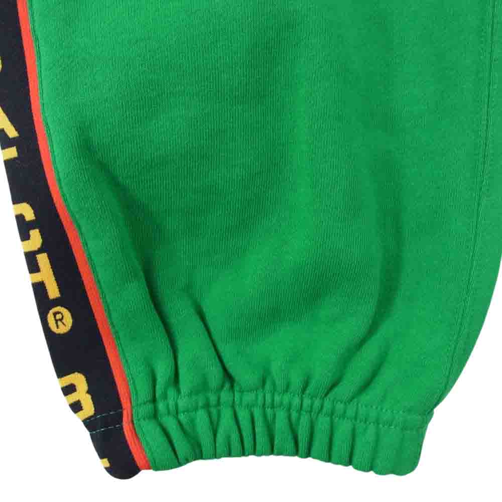 ブラックアイパッチ 22AW BEPFW22PA18 Taped Sweat Pants テープロゴ スウェットパンツ グリーン系 M【新古品】【未使用】【中古】