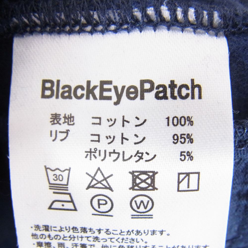 ブラックアイパッチ 21AW BEPFW21PA10 B EMBLEM SWEAT PANTS Bエンブレム スウェットパンツ ネイビー系 L【新古品】【未使用】【中古】