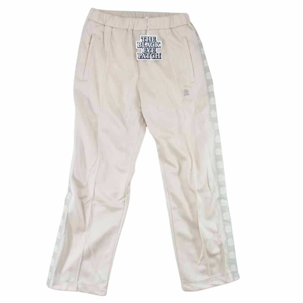 ブラックアイパッチ 22SS BEPSS23PA13 SIDE TAPE LABEL TRACK PANTS サイドテープ トラックパンツ ジャージ ベージュ系 M【新古品】【未使用】【中古】