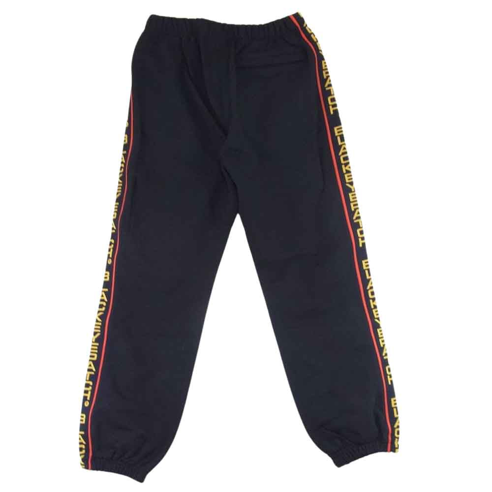 ブラックアイパッチ 22AW BEPFW22PA18 Taped Sweat Pants テープロゴ スウェットパンツ ブラック系 M【美品】【中古】