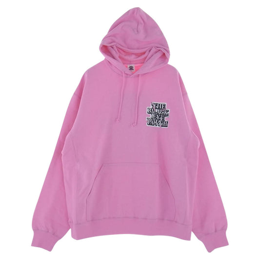 ブラックアイパッチ 23SS BEPSS23TP02 BLACK TORN OG LABEL HOODIE ブラックトーン OGラベル プルオーバ― パーカー フーディ ピンク ピンク系 XL【新古品】【未使用】【中古】