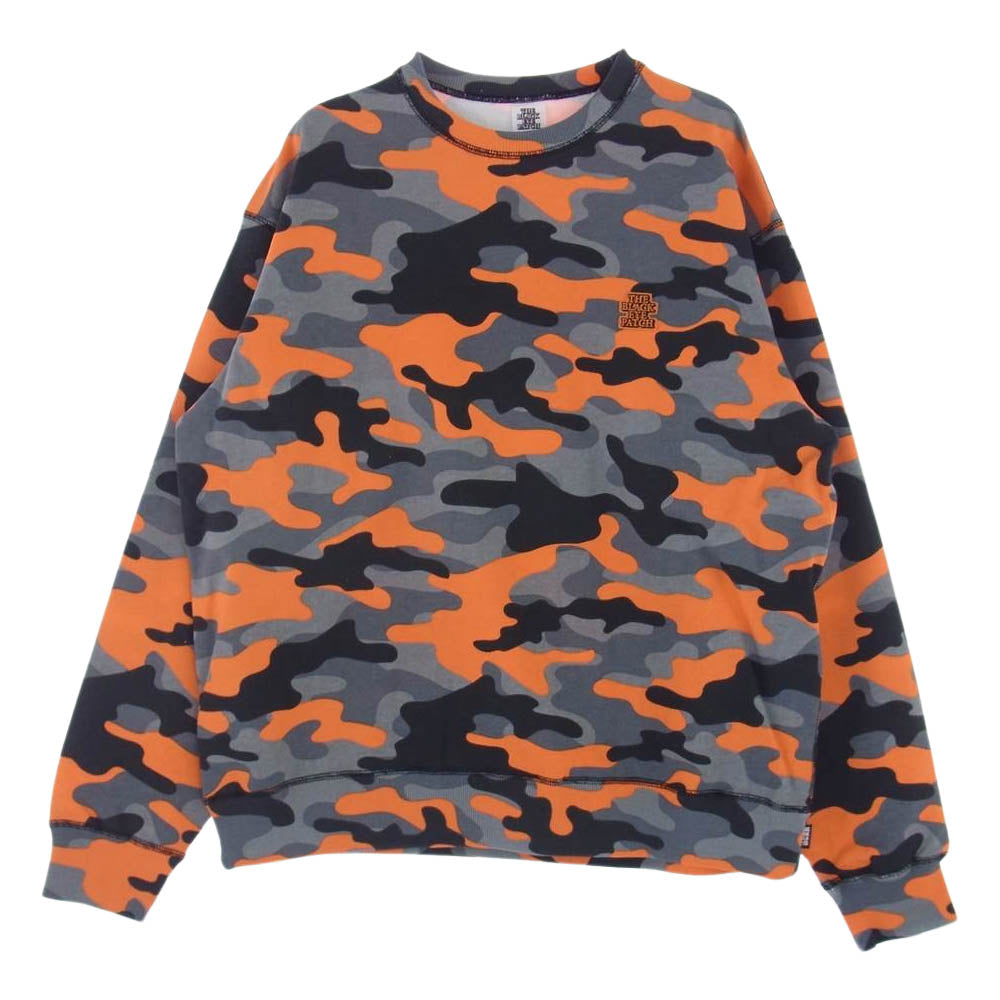 ブラックアイパッチ 23SS BEPSS23TP07 OG LABEL CAMO CREW SWEAT MULTI OGラベル カモフラ クルーネック スウェット トレーナー マルチカラー系 L【新古品】【未使用】【中古】