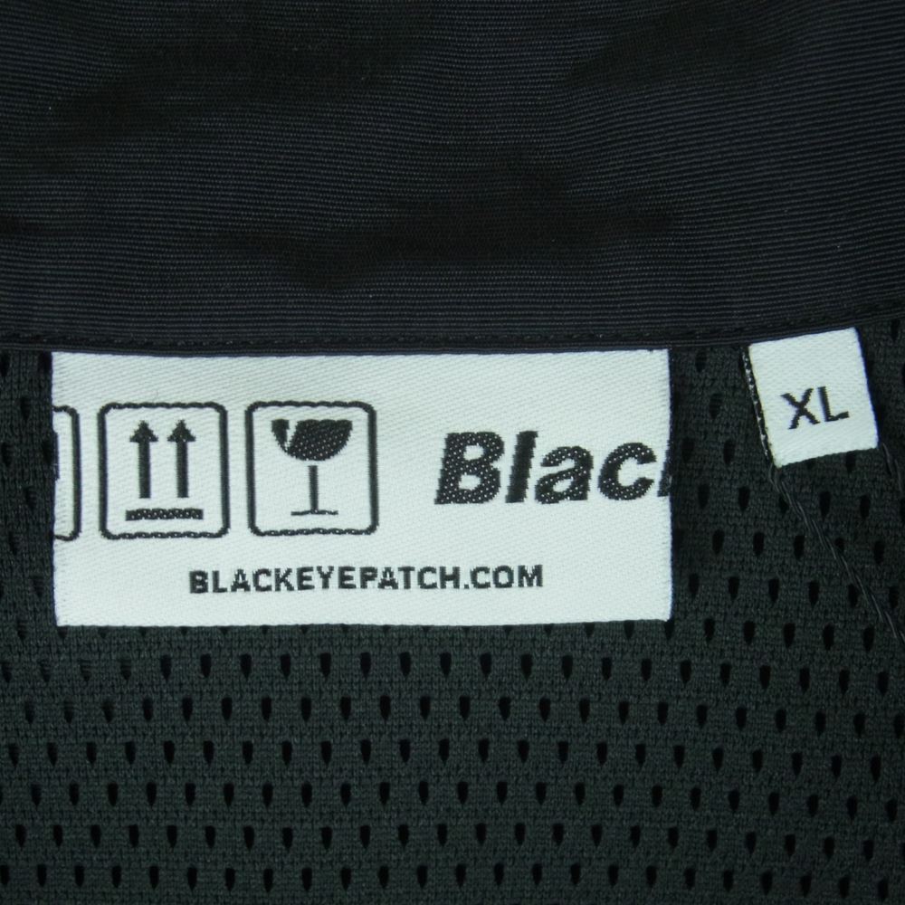 ブラックアイパッチ 21AW BEPFW210T05 ロゴラベルパッチ ナイロン トラック ジャケット ブラック系 XL【新古品】【未使用】【中古】