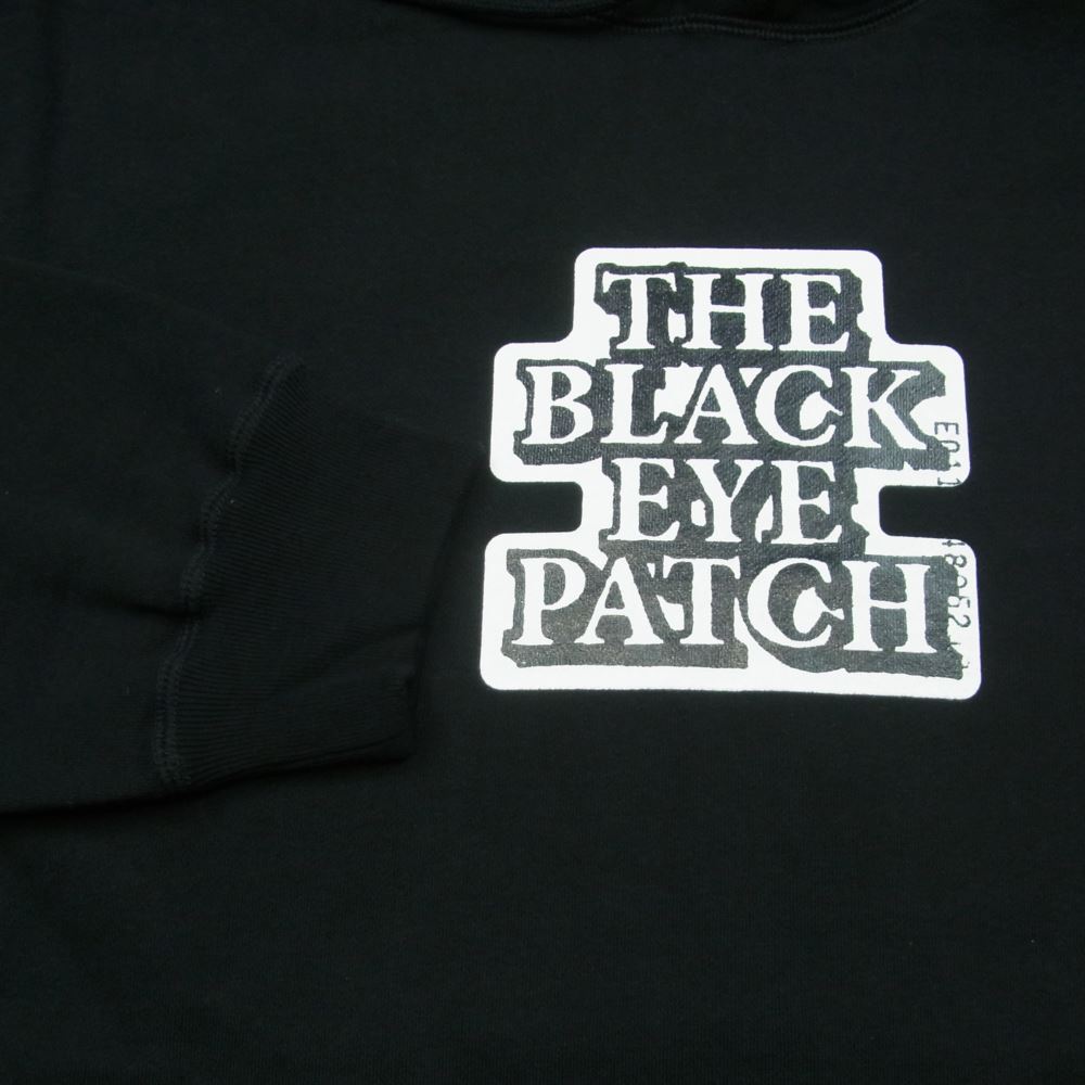 ブラックアイパッチ 21AW BEPFW21TP27 OG LABEL HOODIE OGラベル ロゴプリント パーカー フーディ プルオーバー ブラック系 XL【新古品】【未使用】【中古】