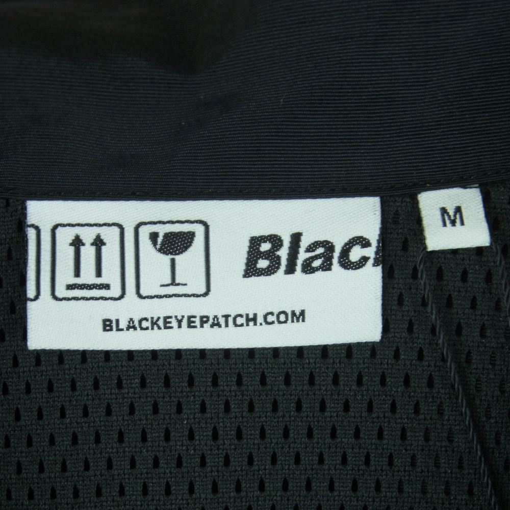 ブラックアイパッチ 21AW BEPFW210T05 ロゴラベルパッチ ナイロン トラック ジャケット ブラック系 M【新古品】【未使用】【中古】