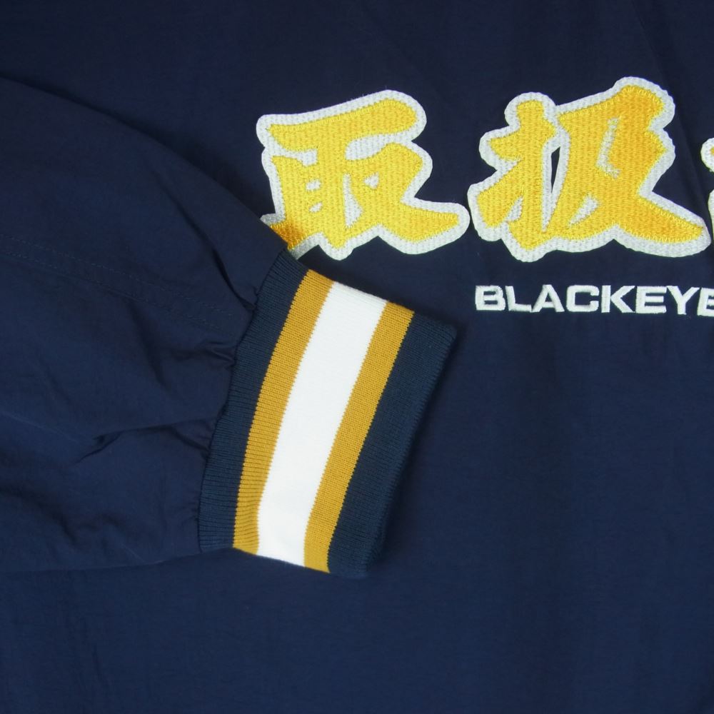 ブラックアイパッチ 23SS BEPSS23TP06 HANDLE WITH CARE V NECK PULLOVER 取扱注意 ハンドルウィズケア Vネック プルオーバー スウェット ネイビー系 L【新古品】【未使用】【中古】