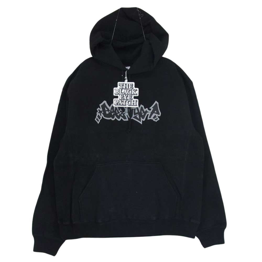 ブラックアイパッチ 22SS BEPSS22TP18 Beez-Eye-P Hoodie フロントプリント プルオーバ― パーカー フーディ ブラック系 M【新古品】【未使用】【中古】