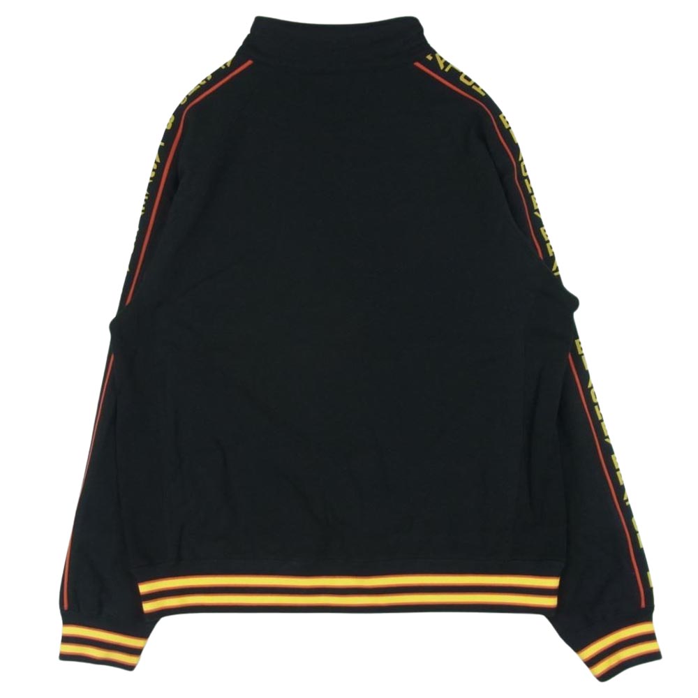 ブラックアイパッチ 22AW BEPFW22TP36 Taped Half Zip Sweat ロゴ刺繍 テープ ハーフジップ スウェット プルオーバー ブラック系 L【新古品】【未使用】【中古】