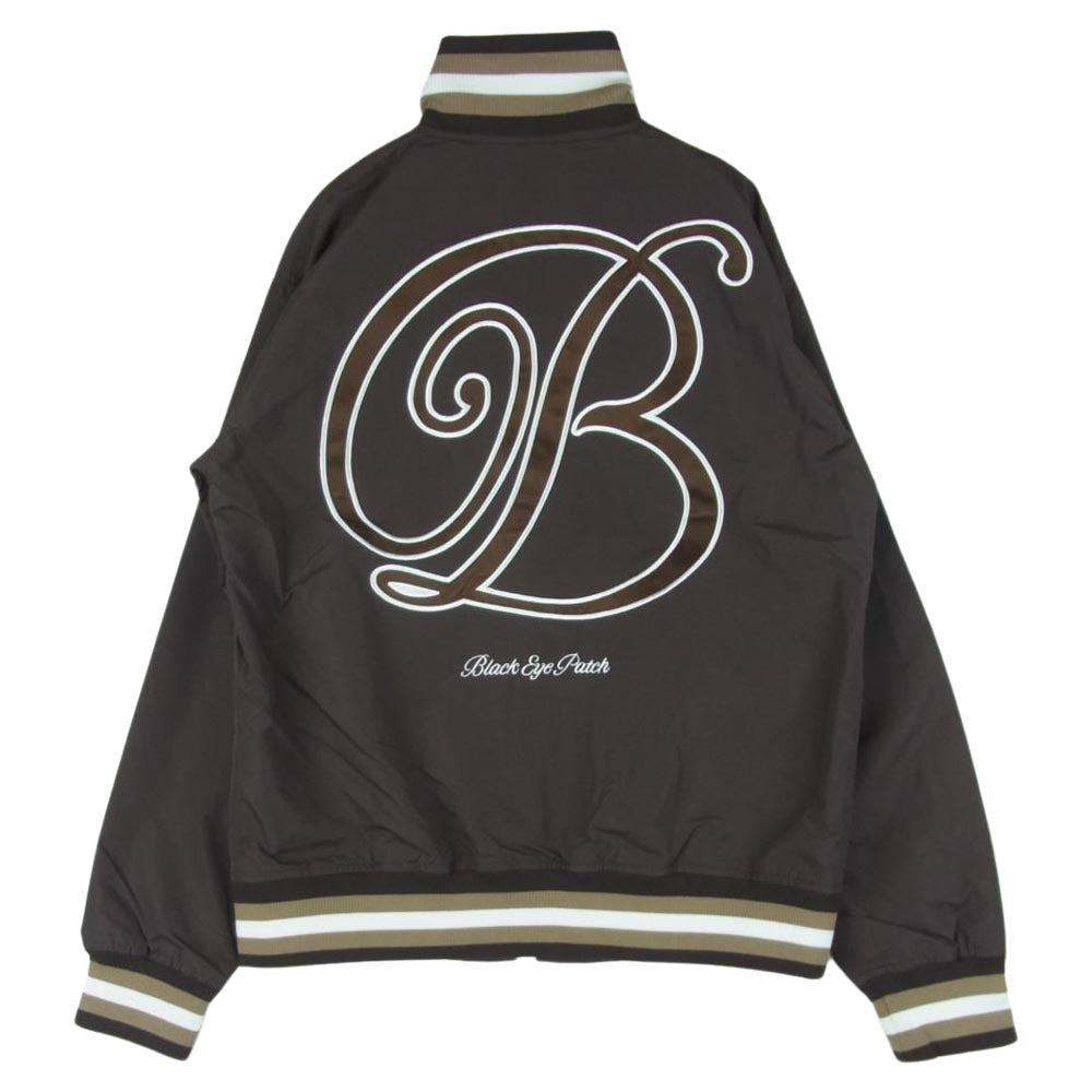 ブラックアイパッチ 21AW BEPFW21EI17 B EMBLEM Bエンブレム ナイロン トラック ジャケット ブラウン系 S【極上美品】【中古】
