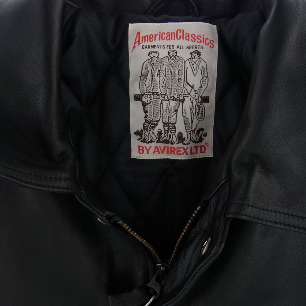 ブラックアイパッチ BEPFW21E110 × AVIREX ALL CITY VARSITY JACKET アヴィレックス オールシティ バーシティー ジャケット ブラック系 L【新古品】【未使用】【中古】