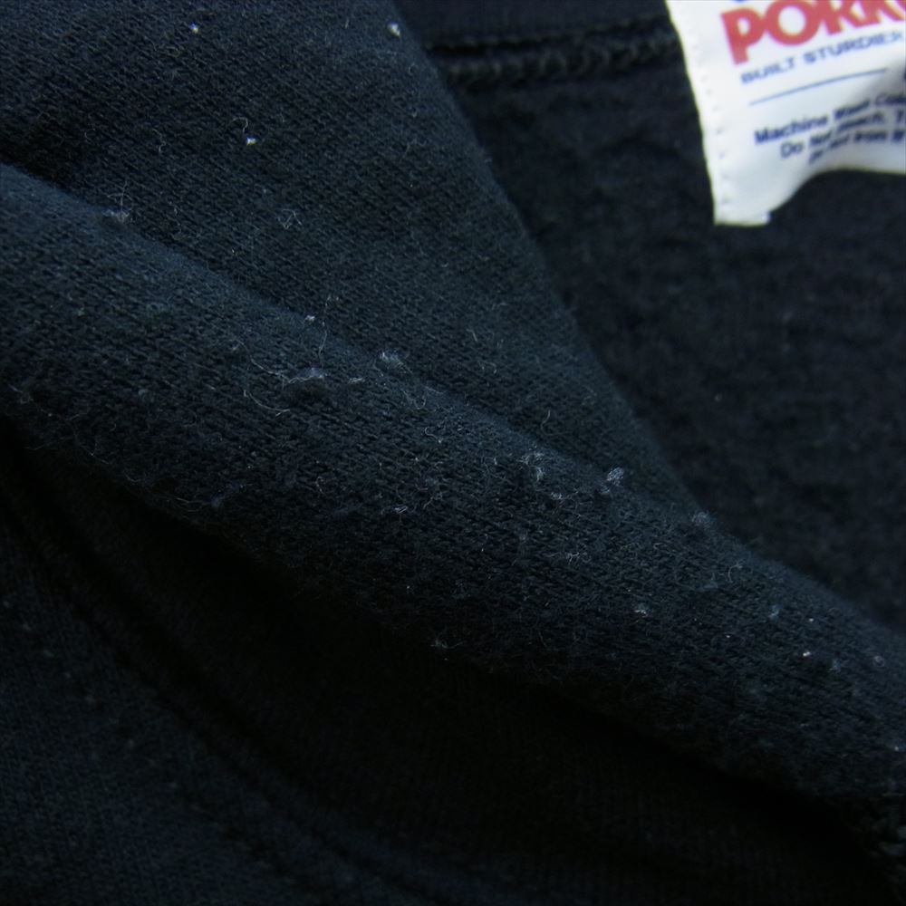 ポークチョップ バックプリント P.C.G.S プリント プルオーバー パーカー ブラック ブラック系 L【中古】
