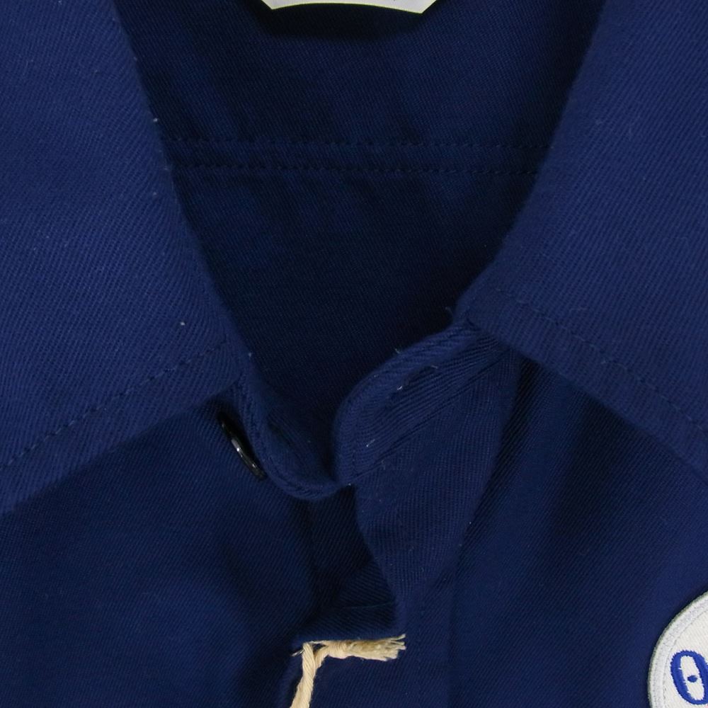 TENDERLOIN テンダーロイン WORK SHT JKT U ロゴ ワッペン シャツ ジャケット ネイビー系 S【中古】