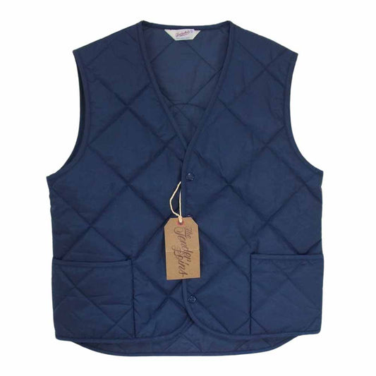 TENDERLOIN テンダーロイン WORK VEST U ロゴ キルティング ワーク ベスト ネイビー系 S【中古】