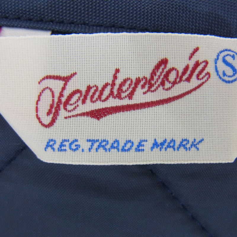 TENDERLOIN テンダーロイン WORK VEST U ロゴ キルティング ワーク ベスト ネイビー系 S【中古】