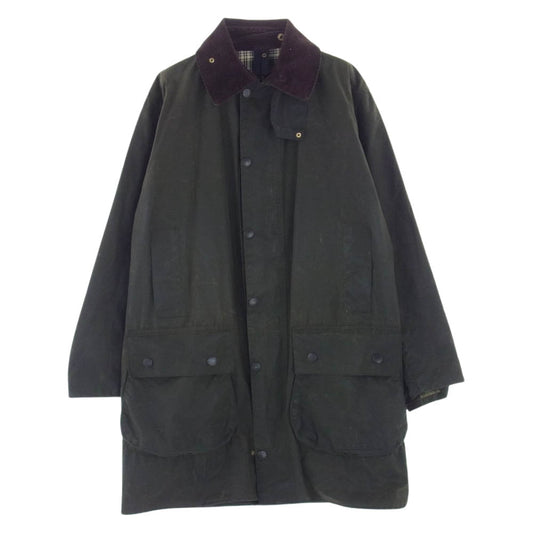 Barbour バブアー 英国製 BORDER 38 ボーダー オイルド ワックス ジャケット 2000年製 00's ダークカーキ系 38【中古】