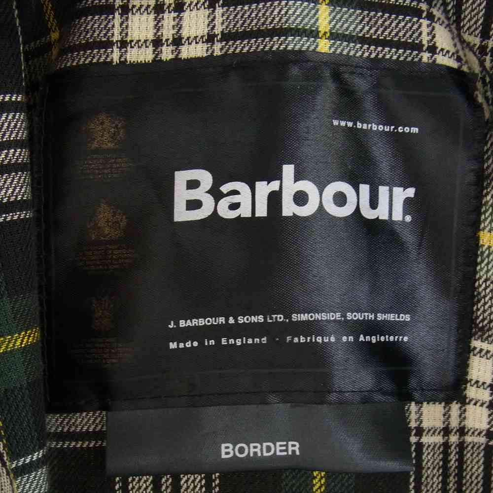 Barbour バブアー 英国製 BORDER 38 ボーダー オイルド ワックス ジャケット 2000年製 00's ダークカーキ系 38【中古】