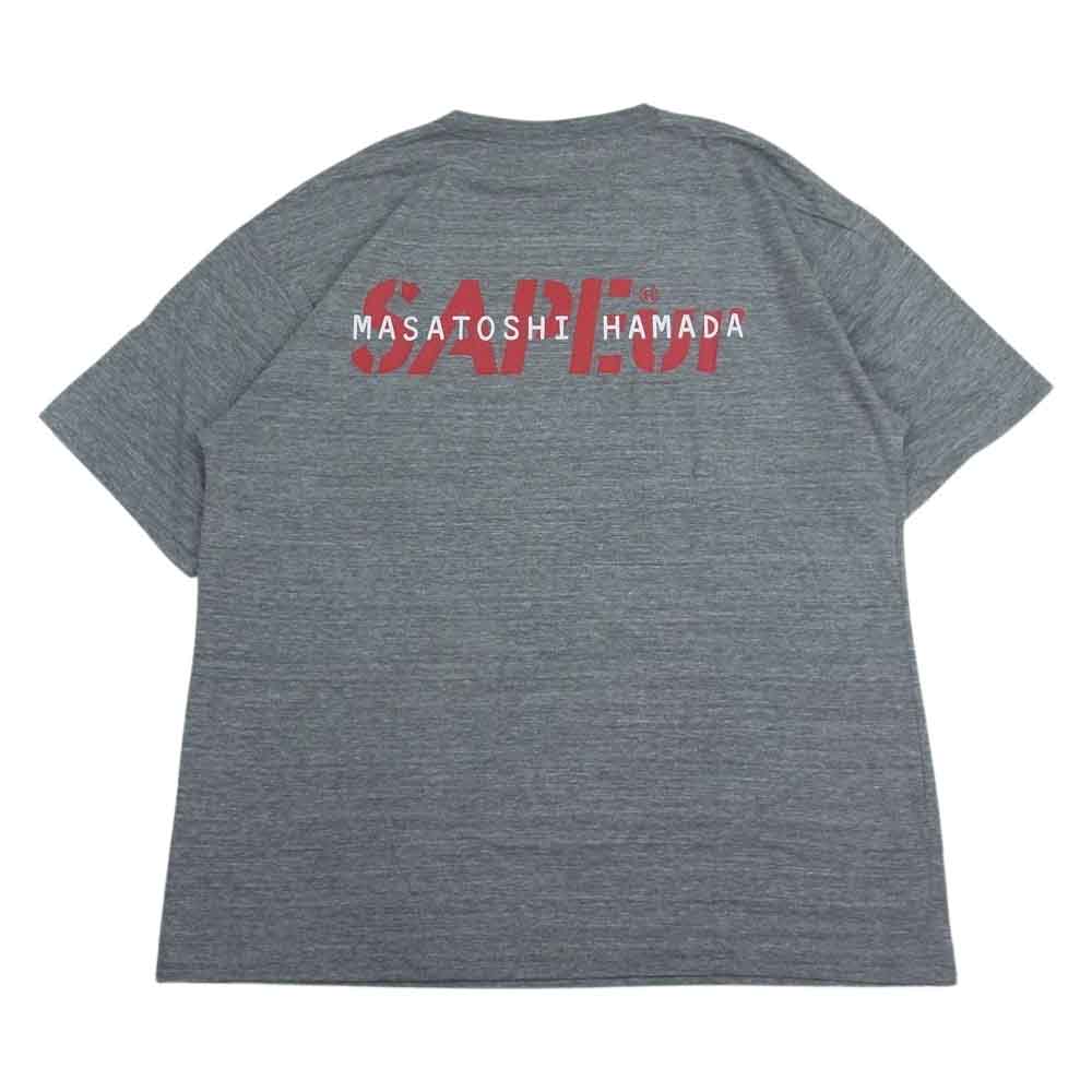 サプール 22SS A0022-121 浜田雅功 Masatoshi Hamada Shibakuzo Tee しばくぞ 半袖 Tシャツ グレー系 L【新古品】【未使用】【中古】