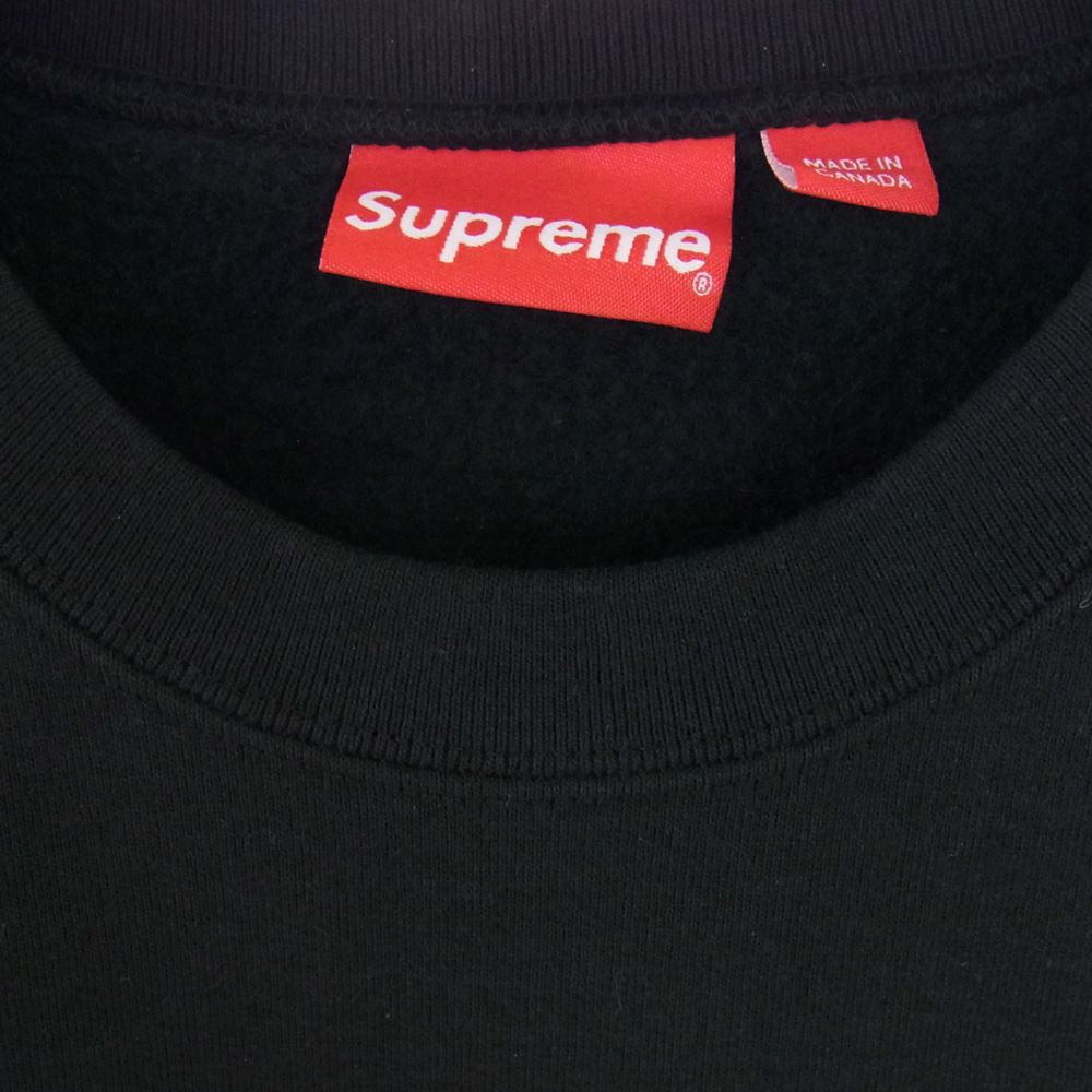 Supreme シュプリーム 18AW Small Box Crewneck スモール ボックス クルーネック ロゴ スウェット ブラック系 L【中古】