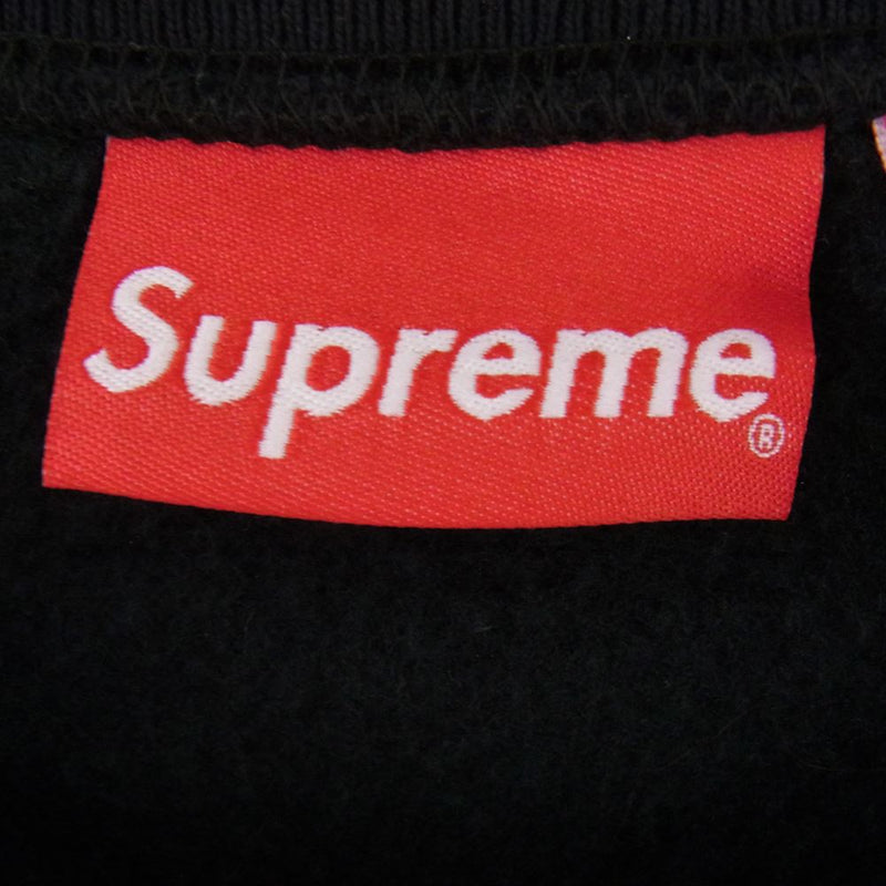 Supreme シュプリーム 18AW Small Box Crewneck スモール ボックス クルーネック ロゴ スウェット ブラック系 L【中古】