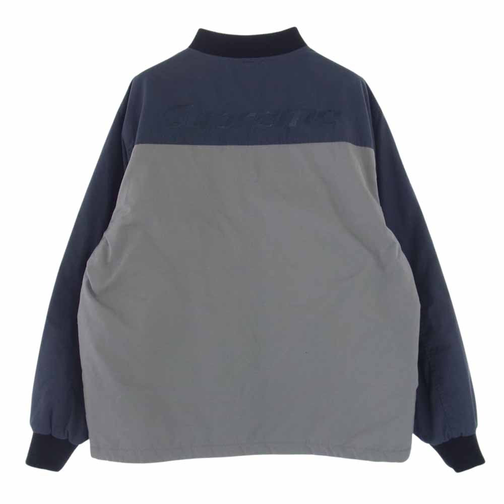 Supreme シュプリーム 21SS Reversible Tech Work Jacket リバーシブル テック ワーク バイカラー キルティング ジャケット グレー系 L【中古】