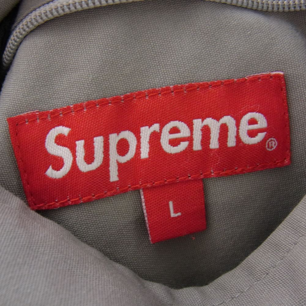 Supreme シュプリーム 21SS Reversible Tech Work Jacket リバーシブル テック ワーク バイカラー キルティング ジャケット グレー系 L【中古】