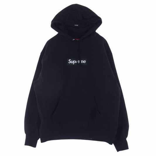 Supreme シュプリーム 21AW Box Logo Hooded Sweatshirt ボックスロゴ フーデッド スウェットシャツ ブラック パーカー フーディー ブラック系 M【中古】