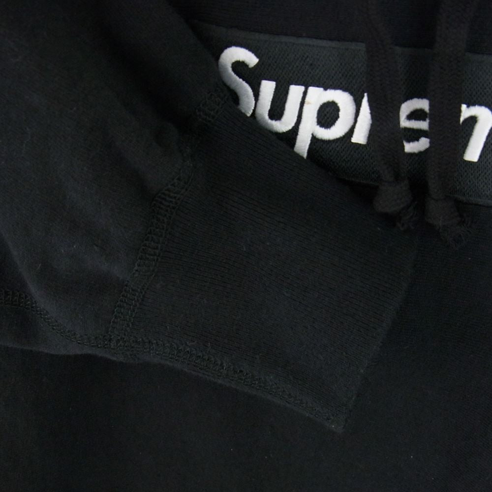 Supreme シュプリーム 21AW Box Logo Hooded Sweatshirt ボックスロゴ フーデッド スウェットシャツ ブラック パーカー フーディー ブラック系 M【中古】