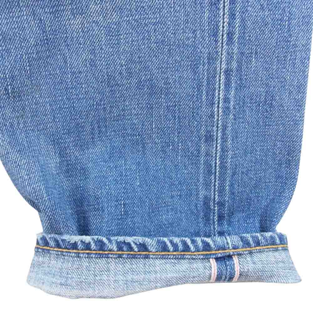 JUNYA WATANABE COMME des GARCONS ジュンヤワタナベコムデギャルソン denim デニム ボタンフライ ダメージ ストレート パンツ インディゴブルー系 XS【中古】