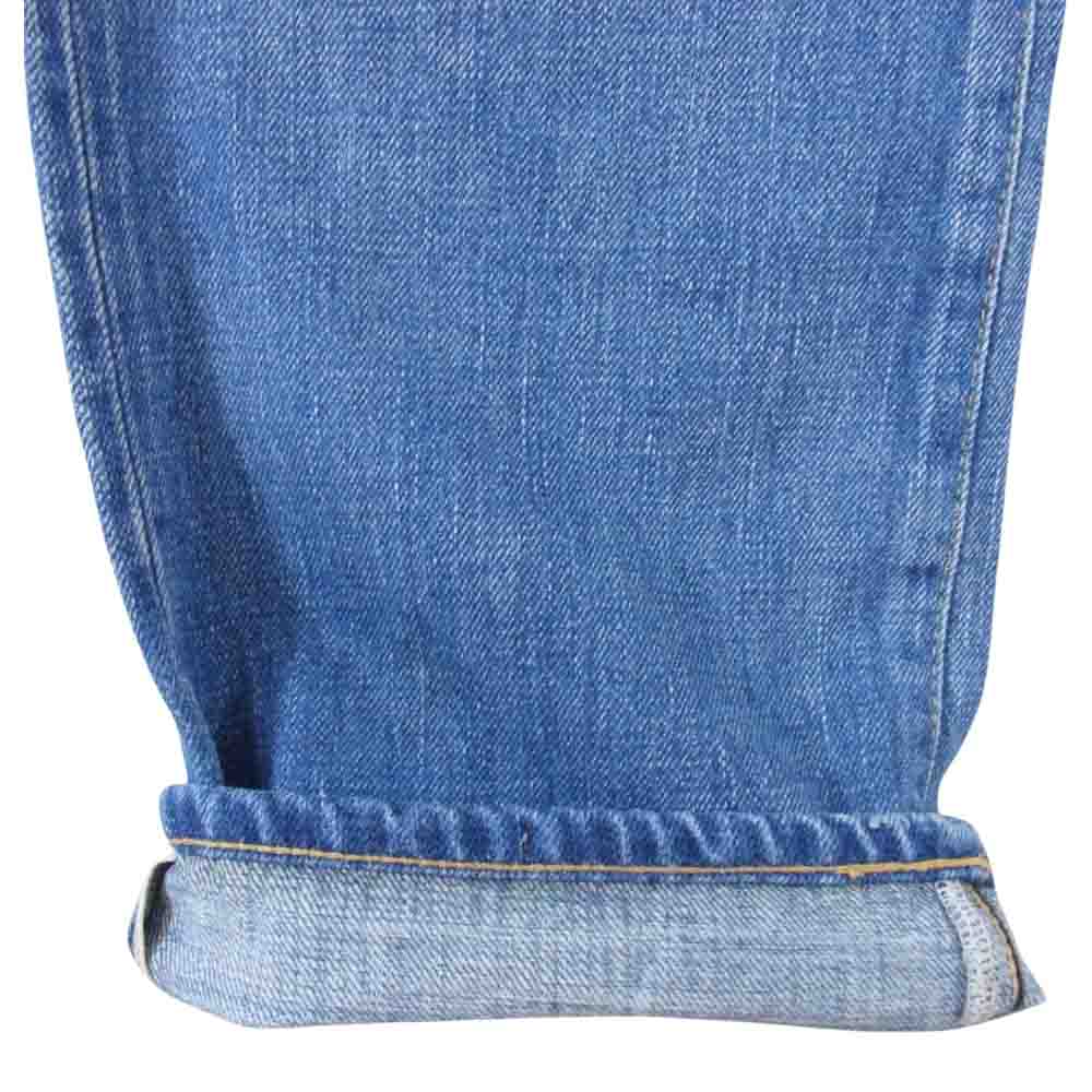 JUNYA WATANABE COMME des GARCONS ジュンヤワタナベコムデギャルソン denim デニム ボタンフライ ダメージ ストレート パンツ インディゴブルー系 XS【中古】