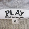 PLAY COMME des GARCONS プレイコムデギャルソン AZ-T167 ワッペン ジップ パーカー  グレー系 M【中古】