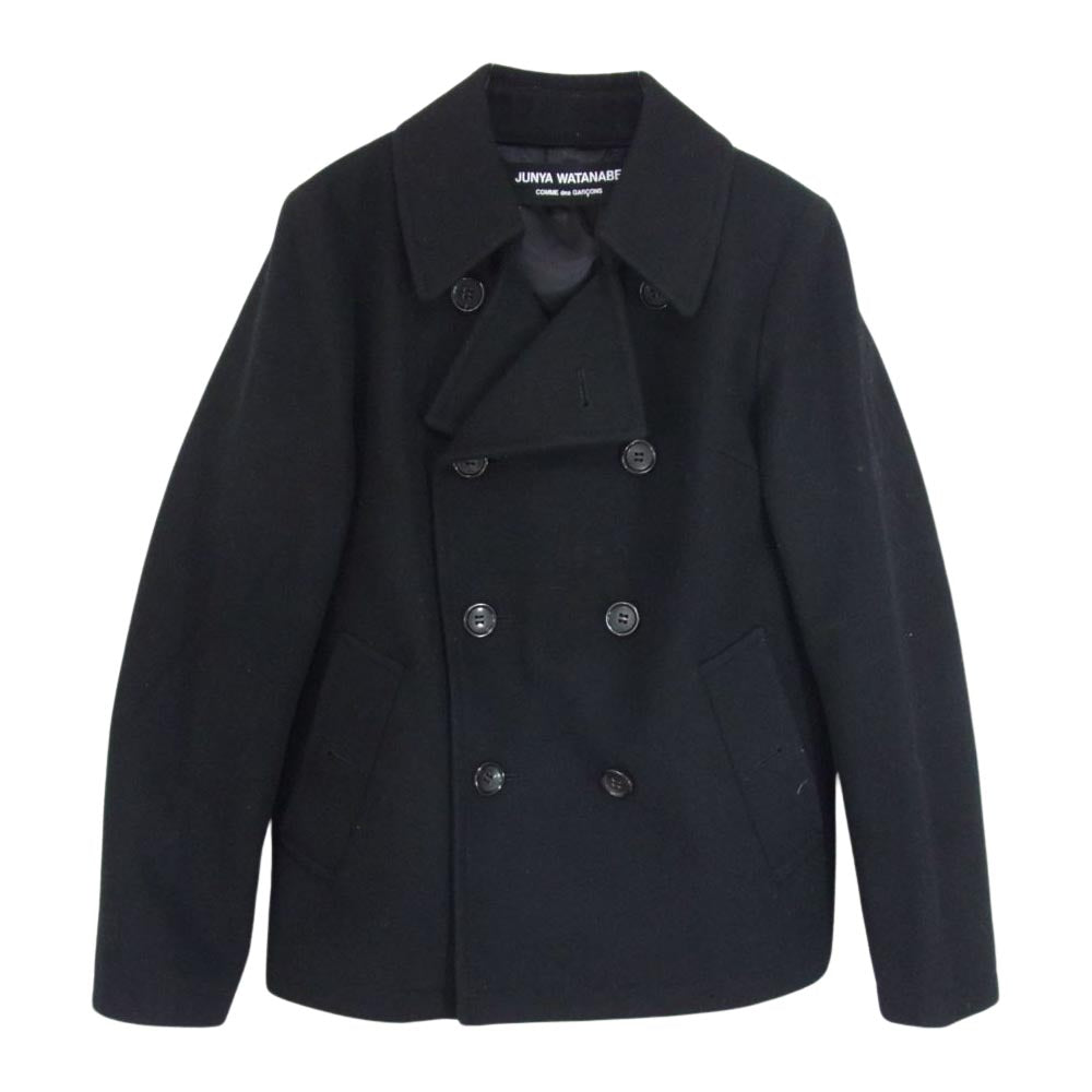JUNYA WATANABE COMME des GARCONS ジュンヤワタナベコムデギャルソン JB-C044 ウールメルトン Pコート ブラック系 サイズ表記無【中古】