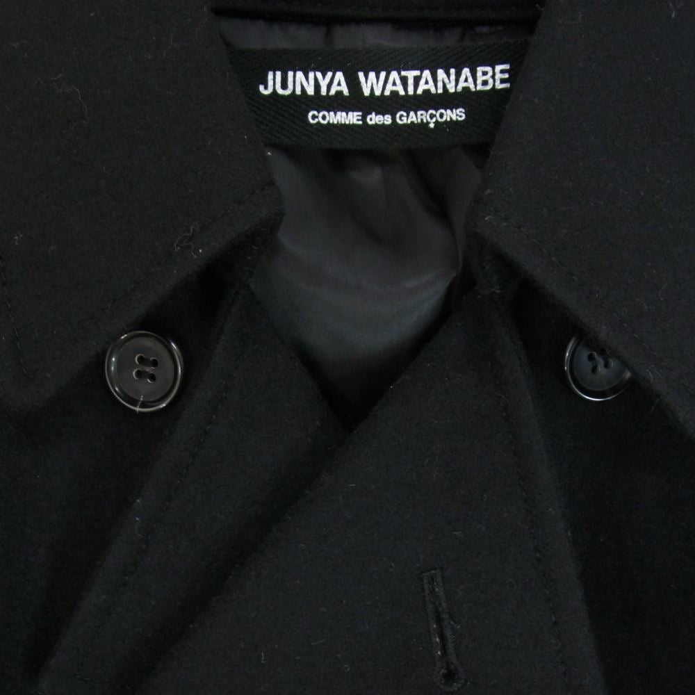 JUNYA WATANABE COMME des GARCONS ジュンヤワタナベコムデギャルソン JB-C044 ウールメルトン Pコート ブラック系 サイズ表記無【中古】