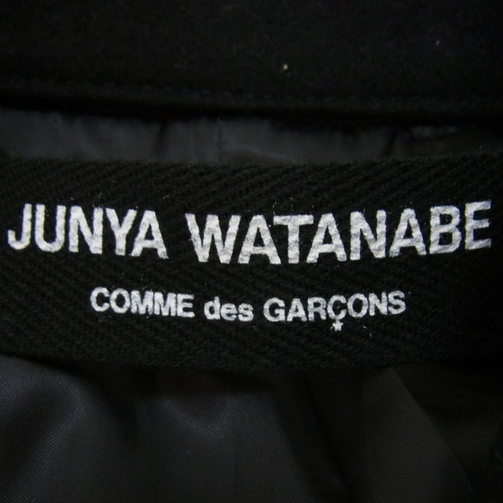 JUNYA WATANABE COMME des GARCONS ジュンヤワタナベコムデギャルソン JB-C044 ウールメルトン Pコート ブラック系 サイズ表記無【中古】