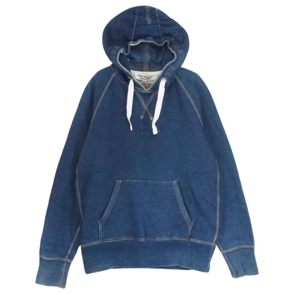 JUNYA WATANABE COMME des GARCONS ジュンヤワタナベコムデギャルソン denim デニム JF-T201 インディゴ染 スウェット プルオーバー パーカー インディゴブルー系 M【中古】